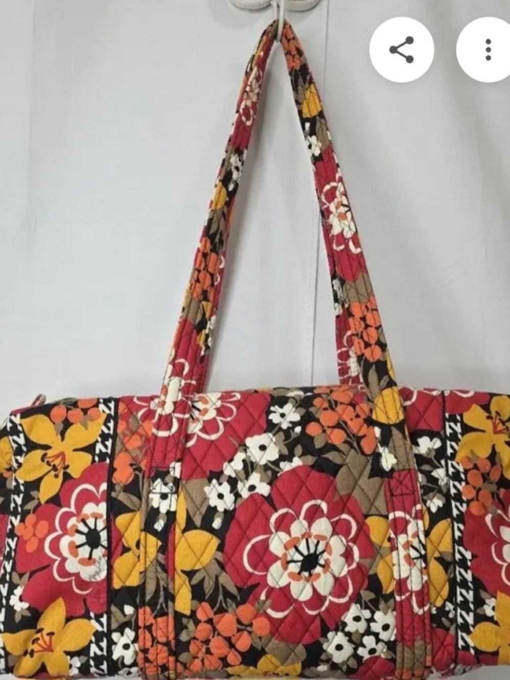 Vera Bradley Quilted Bittersweet Large Duffel  - NWT